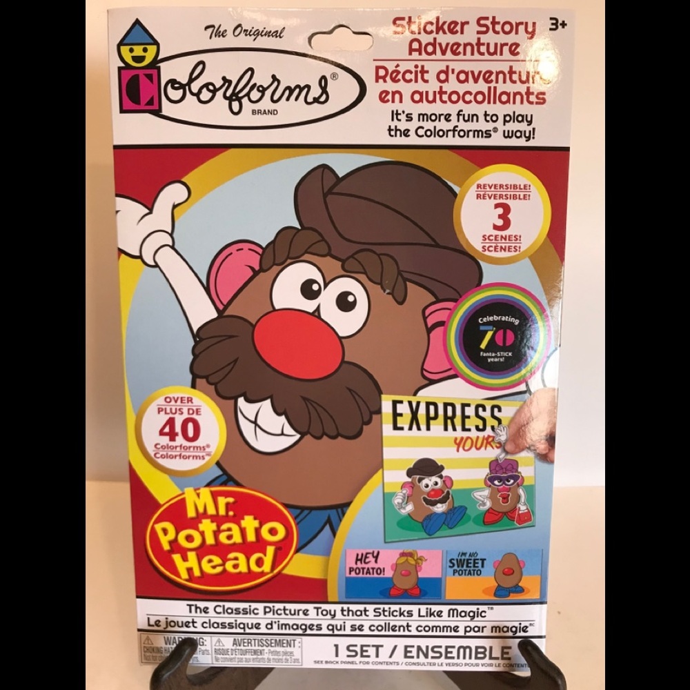 Colorforms Mr Potato Head Sticker Story Adventure Set NEW